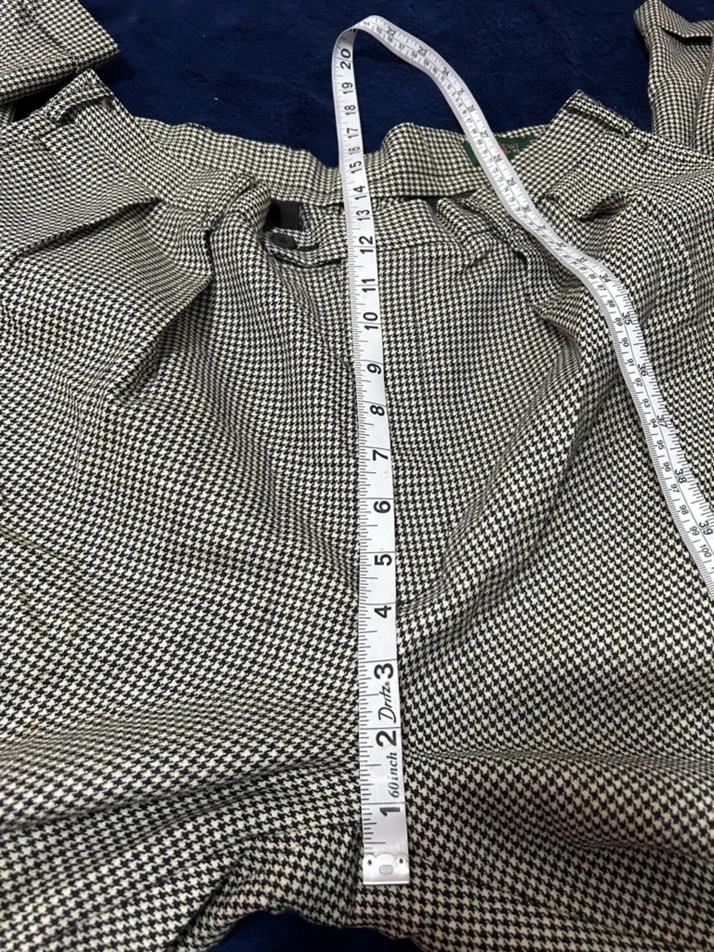 J. Crew Black and White Houndstooth Pants 100%wool - Picture 7 of 10